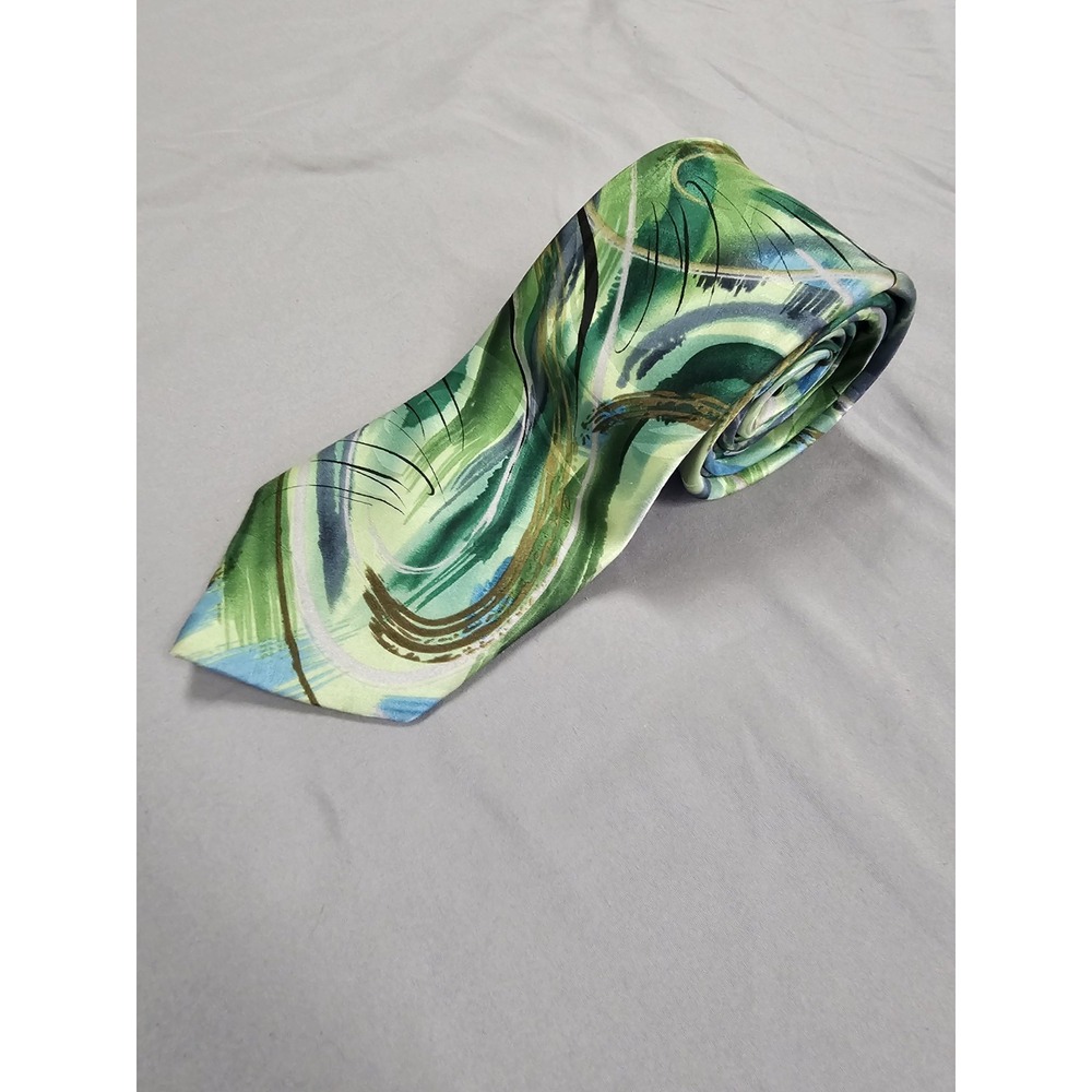 Jerry J Garcia Butterfly Trap Collectors Edition 100% Silk Blue Slim Tie Necktie